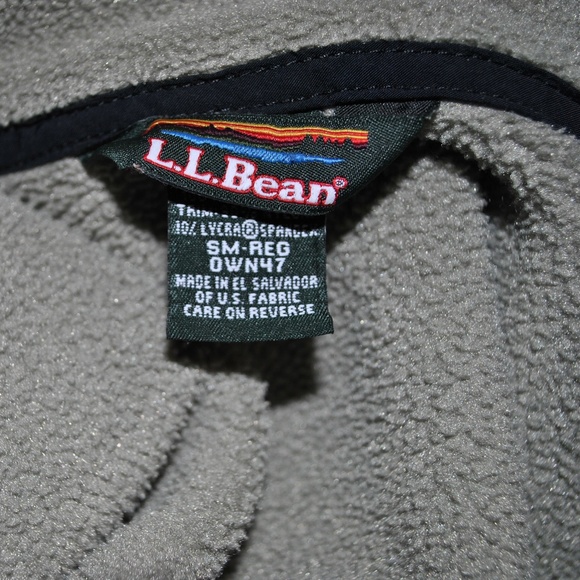 Vintage L.L. Bean Fleece Army Green Pullover - Picture 2 of 6